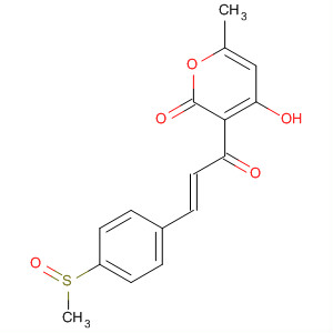 2H-Pyran-2-one,4-hydroxy-6-methyl-3-[3-[4-(methylsulfinyl)phenyl]-1-oxo-2-propenyl]-,(E)-