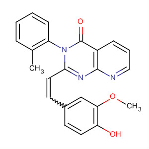 Pyrido[2,3-d]pyrimidin-4(3H)-one,2-[2-(4-hydroxy-3-methoxyphenyl)ethenyl]-3-(2-methylphenyl)-, (E)-