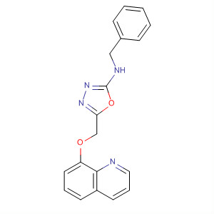 1,3,4-Oxadiazol-2-amine, N-(phenylmethyl)-5-[(8-quinolinyloxy)methyl]-