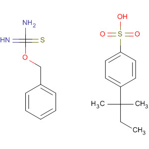 Benzenesulfonic acid, 4-(1,1-dimethylpropyl)-, compd. withphenylmethyl carbamimidothioate (1:1)