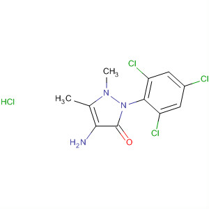 3H-Pyrazol-3-one,4-amino-1,2-dihydro-1,5-dimethyl-2-(2,4,6-trichlorophenyl)-,monohydrochloride