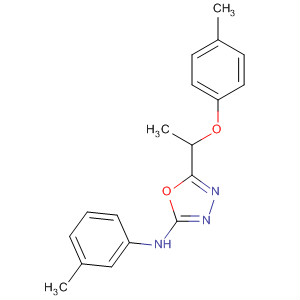 1,3,4-Oxadiazol-2-amine,5-[1-(4-methylphenoxy)ethyl]-N-(3-methylphenyl)-