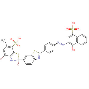 [2,6'-Bibenzothiazole]-7-sulfonic acid,2'-[4-[(1-hydroxy-4-sulfo-2-naphthalenyl)azo]phenyl]-6-methyl-, dilithiumsalt