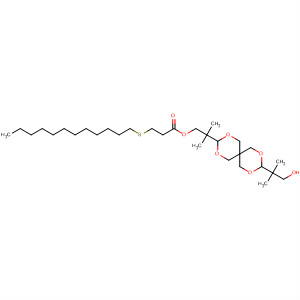 Propanoic acid, 3-(dodecylthio)-,2-[9-(2-hydroxy-1,1-dimethylethyl)-2,4,8,10-tetraoxaspiro[5.5]undec-3-yl]-2-methylpropyl ester