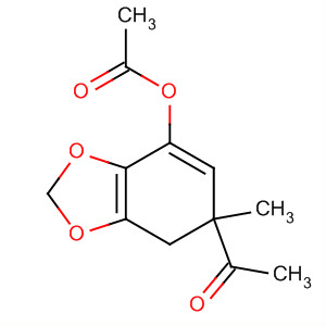 Ethanone, 1-[7-(acetyloxy)hexahydro-5-methyl-1,3-benzodioxol-5-yl]-,trans-