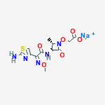[[(2S,3S)-3-[(2-Amino-4-thiazolyl)glyoxylamido]-2-methyl-4-oxo-1-azetidinyl]oxy]acetic acid 3(2)-(Z)-(O)-methyloxime sodium salt