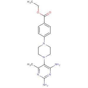 Benzoic acid, 4-[4-(2,4-diamino-6-methyl-5-pyrimidinyl)-1-piperazinyl]-,ethyl ester