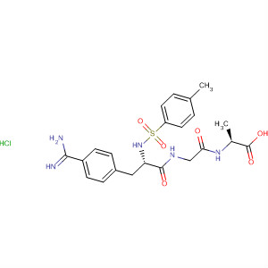 b-Alanine,N-[N-[4-(aminoiminomethyl)-N-[(4-methylphenyl)sulfonyl]-L-phenylalanyl]glycyl]-, monohydrochloride
