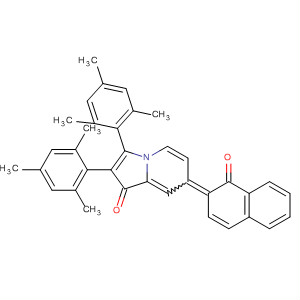 1(7H)-Indolizinone,7-(1-oxo-2(1H)-naphthalenylidene)-2,3-bis(2,4,6-trimethylphenyl)-