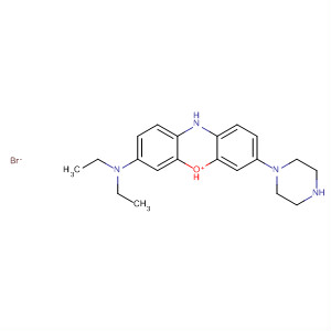 Phenoxazin-5-ium, 3-(diethylamino)-7-(1-piperazinyl)-, bromide