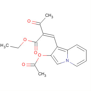 Butanoic acid, 2-[[2-(acetyloxy)-1-indolizinyl]methylene]-3-oxo-, ethylester, (Z)-