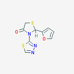 2-(furan-2-yl)-3-(1,3,4-thiadiazol-2-yl)-1,3-thiazolidin-4-one