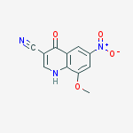 3-Quinolinecarbonitrile, 1,4-dihydro-8-methoxy-6-nitro-4-oxo-