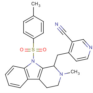 1H-Pyrido[3,4-b]indole,1-[(3-cyano-4-pyridinyl)methyl]-2,3,4,9-tetrahydro-2-methyl-9-[(4-methylphenyl)sulfonyl]-