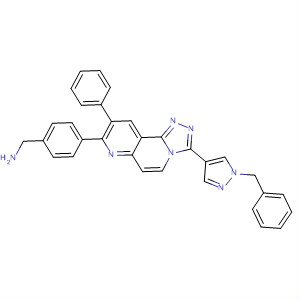Benzenemethanamine,4-[9-phenyl-3-[1-(phenylmethyl)-1H-pyrazol-4-yl]-1,2,4-triazolo[3,4-f][1,6]naphthyridin-8-yl]-