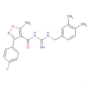 4-Isoxazolecarboxamide,N-[[[(3,4-dimethylphenyl)methyl]amino]iminomethyl]-3-(4-fluorophenyl)-5-methyl-