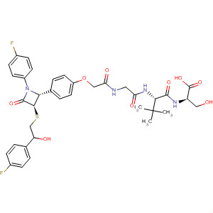 D-Serine,N-[2-[4-[(2R,3R)-1-(4-fluorophenyl)-3-[[2-(4-fluorophenyl)-2-hydroxyethyl]thio]-4-oxo-2-azetidinyl]phenoxy]acetyl]glycyl-3-methyl-D-valyl-