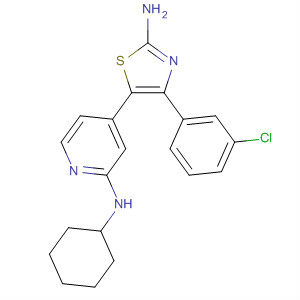2-Pyridinamine, 4-[2-amino-4-(3-chlorophenyl)-5-thiazolyl]-N-cyclohexyl-