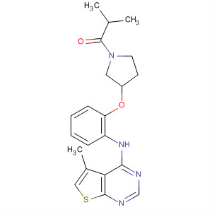 1-Propanone,2-methyl-1-[3-[2-[(5-methylthieno[2,3-d]pyrimidin-4-yl)amino]phenoxy]-1-pyrrolidinyl]-