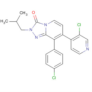 1,2,4-Triazolo[4,3-a]pyridin-3(2H)-one,8-(4-chlorophenyl)-7-(3-chloro-4-pyridinyl)-2-(2-methylpropyl)-