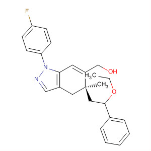 1H-Indazole-6-methanol,5-(2-ethoxy-2-phenylethyl)-1-(4-fluorophenyl)-4,5-dihydro-5-methyl-,(5R)-