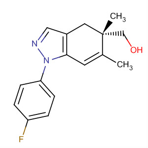 1H-Indazole-5-methanol, 1-(4-fluorophenyl)-4,5-dihydro-5,6-dimethyl-,(5S)-