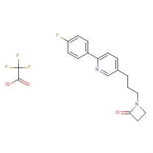 2-Azetidinone, 1-[3-[6-(4-fluorophenyl)-3-pyridinyl]propyl]-,2,2,2-trifluoroacetate (1:1)