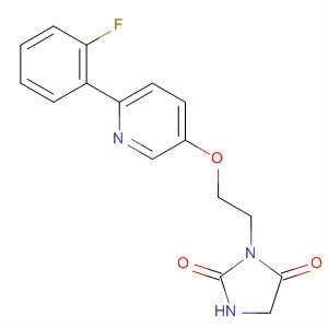2,4-Imidazolidinedione, 3-[2-[[6-(2-fluorophenyl)-3-pyridinyl]oxy]ethyl]-