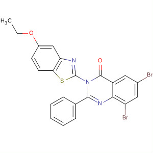 4(3H)-Quinazolinone,6,8-dibromo-3-(5-ethoxy-2-benzothiazolyl)-2-phenyl-