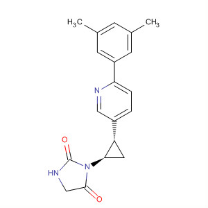 2,4-Imidazolidinedione,3-[(1R,2S)-2-[6-(3,5-dimethylphenyl)-3-pyridinyl]cyclopropyl]-