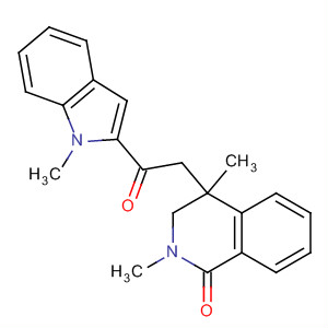 1(2H)-Isoquinolinone,3,4-dihydro-2,4-dimethyl-4-[2-(1-methyl-1H-indol-2-yl)-2-oxoethyl]-