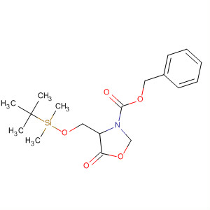 3-Oxazolidinecarboxylic acid,4-[[[(1,1-dimethylethyl)dimethylsilyl]oxy]methyl]-5-oxo-, phenylmethylester, (4R)-