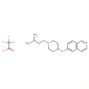 Isoquinoline, 6-[[1-(3-methylbutyl)-4-piperidinyl]oxy]-,2,2,2-trifluoroacetate (1:1)