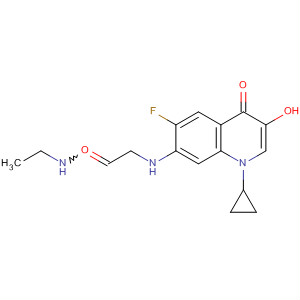 4(1H)-Quinolinone,1-cyclopropyl-7-[[2-(ethylamino)oxoethyl]amino]-6-fluoro-3-hydroxy-