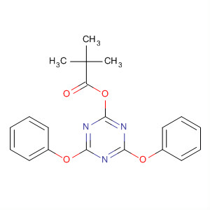Propanoic acid, 2,2-dimethyl-, 4,6-diphenoxy-1,3,5-triazin-2-yl ester