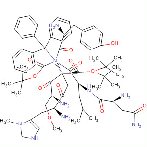 L-Alanine,N-[(1,1-dimethylethoxy)carbonyl]-3-methyl-L-histidyl-N-(triphenylmethyl)-L-asparaginyl-L-leucyl-O-(1,1-dimethylethyl)-L-seryl-O-(1,1-dimethylethyl)-D-tyrosyl-, methyl ester