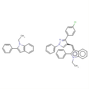1H-Indole,3,3'-[[3-(4-chlorophenyl)-1-phenyl-1H-pyrazol-4-yl]methylene]bis[1-ethyl-2-phenyl-