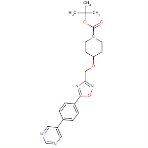1-Piperidinecarboxylic acid,4-[[5-[4-(5-pyrimidinyl)phenyl]-1,2,4-oxadiazol-3-yl]methoxy]-,1,1-dimethylethyl ester