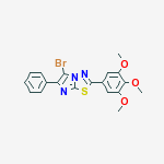 IMIDAZO[2,1-B]-1,3,4-THIADIAZOLE,5-BROMO-6-PHENYL-2-(3,4,5-TRIMETHOXYPHENYL)-