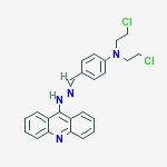 N-[[4-[bis(2-chloroethyl)amino]phenyl]methylideneamino]acridin-9-amine