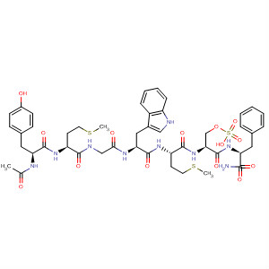 L-Phenylalaninamide,N-acetyl-L-tyrosyl-L-methionylglycyl-L-tryptophyl-L-methionyl-O-sulfo-L-seryl-