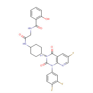 Benzamide,N-[2-[[cis-4-[1-(3,4-difluorophenyl)-6-fluoro-1,4-dihydro-2,4-dioxopyrido[2,3-d]pyrimidin-3(2H)-yl]cyclohexyl]amino]-2-oxoethyl]-2-hydroxy-