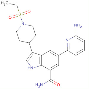 1H-Indole-7-carboxamide,5-(6-amino-2-pyridinyl)-3-[1-(ethylsulfonyl)-4-piperidinyl]-