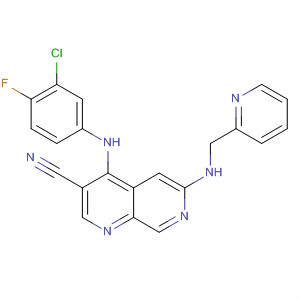 1,7-Naphthyridine-3-carbonitrile,4-[(3-chloro-4-fluorophenyl)amino]-6-[(2-pyridinylmethyl)amino]-