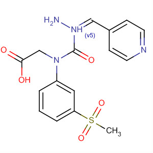 Glycine, N-[3-(methylsulfonyl)phenyl]-,(2E)-2-(4-pyridinylmethylene)hydrazide