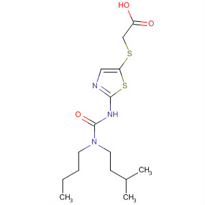Acetic acid,2-[[2-[[[butyl(3-methylbutyl)amino]carbonyl]amino]-5-thiazolyl]thio]-