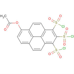 1,3,6-Pyrenetrisulfonyl trichloride, 8-(acetyloxy)-