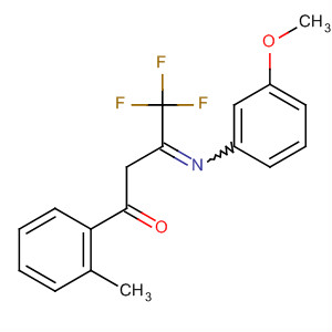 1-Butanone,4,4,4-trifluoro-3-[(3-methoxyphenyl)imino]-1-(2-methylphenyl)-