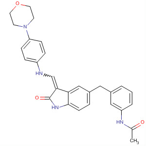 Acetamide,N-[3-[[2,3-dihydro-3-[[[4-(4-morpholinyl)phenyl]amino]methylene]-2-oxo-1H-indol-5-yl]methyl]phenyl]-