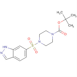 1-Piperazinecarboxylic acid, 4-(1H-indazol-6-ylsulfonyl)-,1,1-dimethylethyl ester